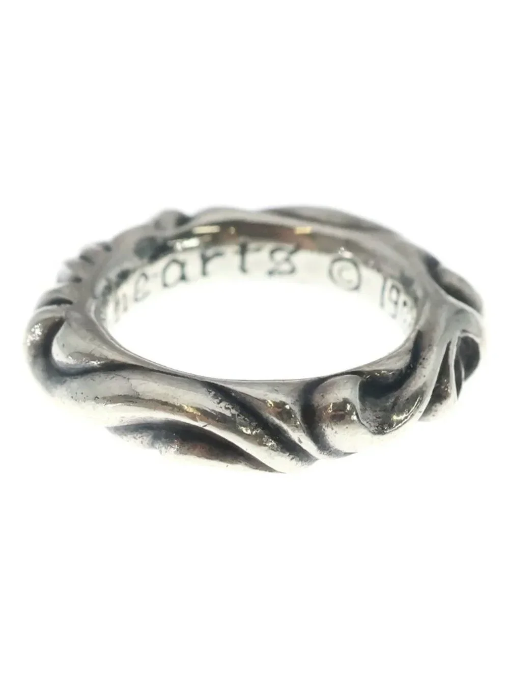 Chrome Hearts Scrl Band Scroll Ring Silver